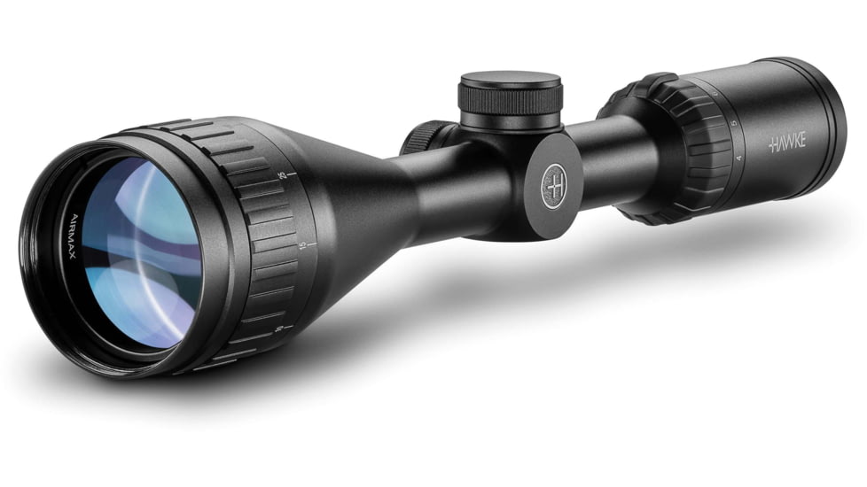 Hawke Sport Optics Airmax EV Rifle Scope, 4-12x50mm AO, Second Focal Plane, AMX Reticle, Black, 13140