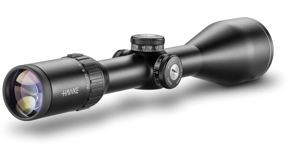 Hawke Sport Optics Endurance 30 Rifle Scope, 3-12x56mm, 30mm, SFP, LRC IR Reticle, Black, 16331