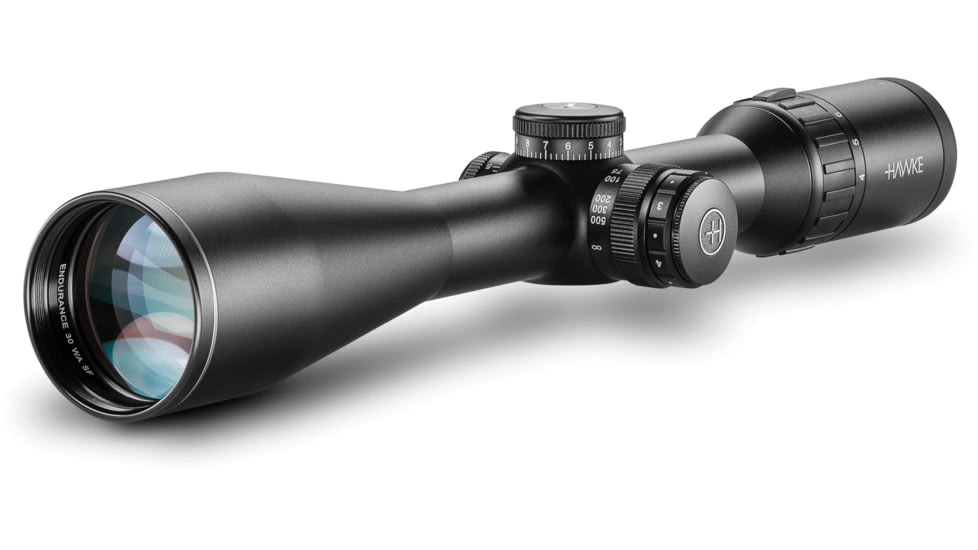 Hawke Sport Optics Endurance 30 Rifle Scope, 4-16x50mm SF, 30mm Tube, SFP, 223/308 IR Reticle, Black, 16351