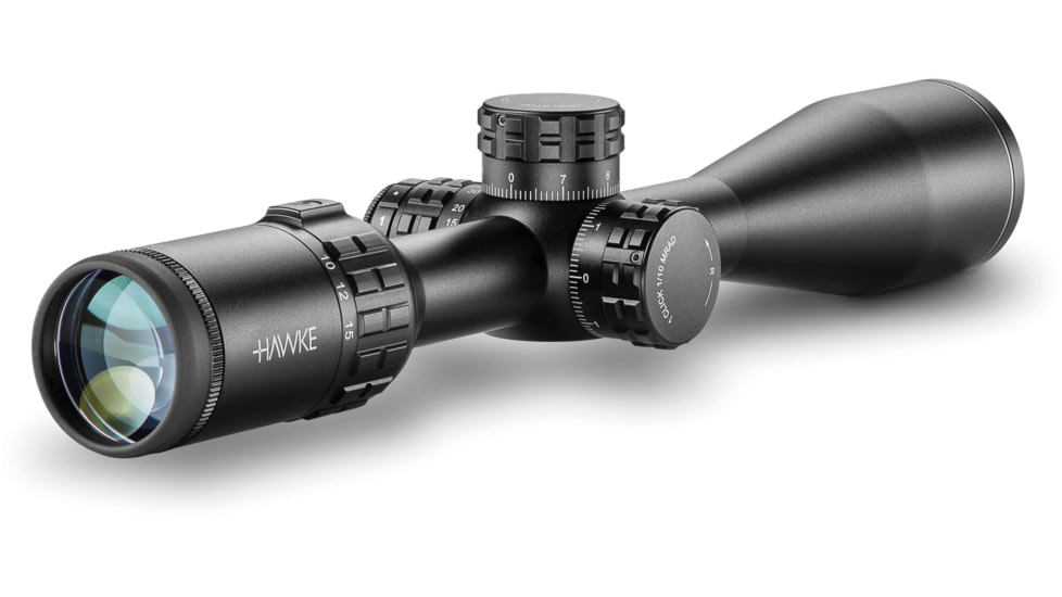 Hawke Sport Optics Frontier Rifle Scope, 3-15x44mm SF, 1in, SFP, Mil Pro IR Reticle, Black, 18120