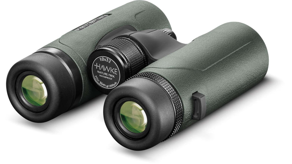 Hawke Sport Optics Nature Trek 10x32mm Roof Prism Binoculars, Green, 35101