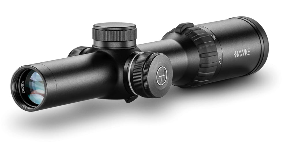 Hawke Sport Optics Rifle Scope, 1-5x24mm, 30mm Tube, Second Focal Plane, XB30 Pro SR IR Reticle, Black, 12230