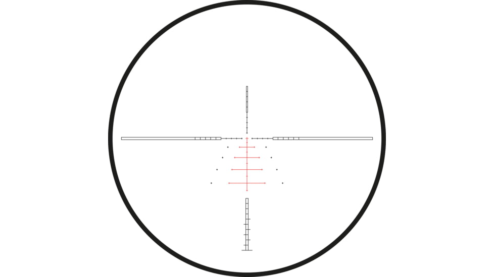 Hawke Sport Optics Sidewinder 30 SF Rifle Scope, 6-24x56mm, 30mm Tube, Second Focal Plane, SR Pro Gen II Reticle, Red, MRAD Adjustment, Black, 17261