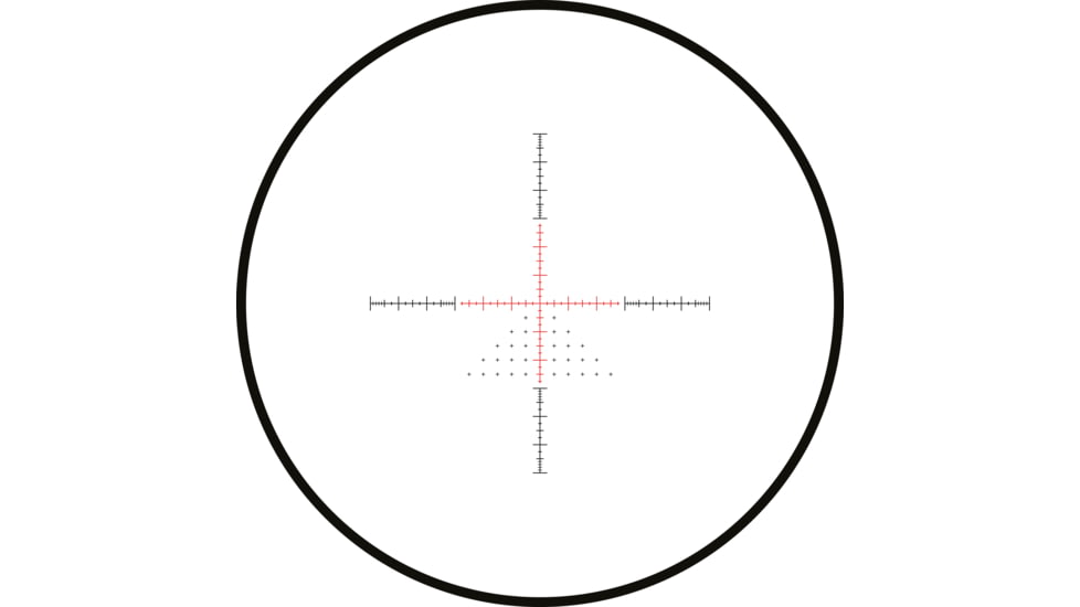 Hawke Sport Optics Sidewinder 30 SF Rifle Scope, 4.5-14x44mm, 30mm Tube, Second Focal Plane, 10x 1/2 Mil Dot + Reticle, Red, MRAD Adjustment, Black, 17140