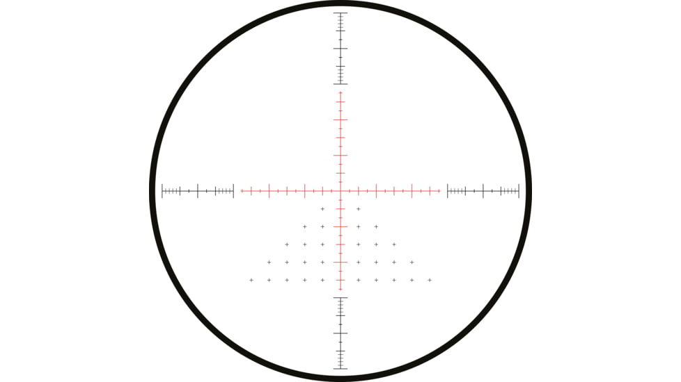 Hawke Sport Optics Sidewinder 30 SF Rifle Scope, 6-24x56mm, 30mm Tube, Second Focal Plane, 20x 1/2 Mil Dot + Reticle, Red, MRAD Adjustment, Black, 17260