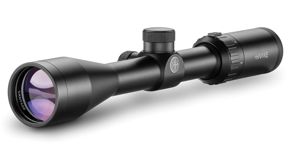 Hawke Sport Optics Vantage Rifle Scope, 3-9x40mm, 1in, SFP, Mil Dot Reticle, Black, 14121