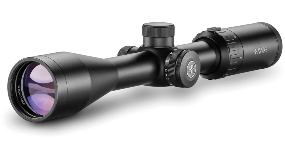 Hawke Sport Optics Vantage Rifle Scope, 3-9x40mm, 1in, SFP, 30/30 Center Cross Reticle, Black, 14220