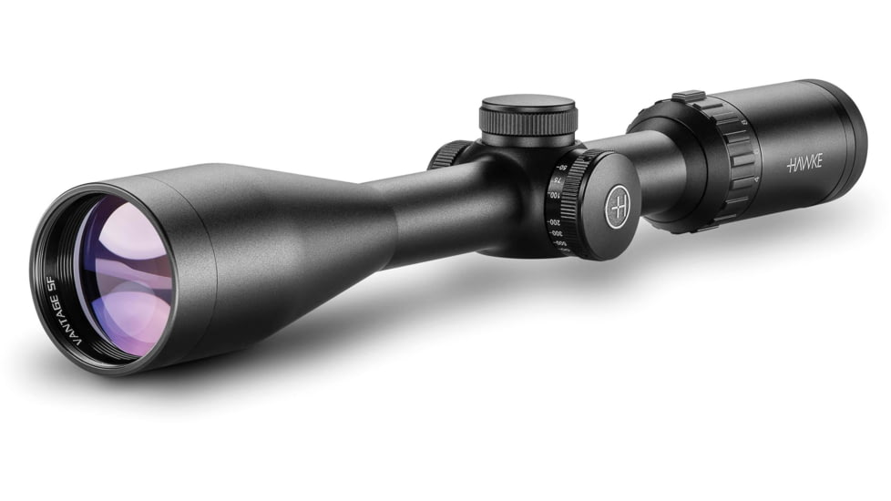 Hawke Sport Optics Vantage Rifle Scope, 4-16x44mm SF, 1in, SFP, Half Mil Dot Reticle, Black, 14161