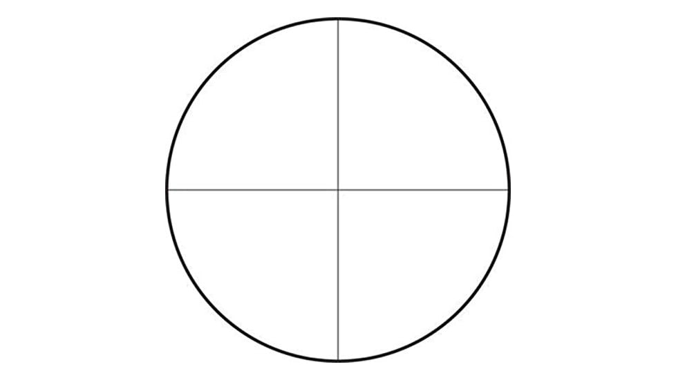 Hi-Lux Optics Malcolm 6x17mm Rifle Scopes, 3/4in Tube, Short Telescopic, Micrometer Mount, Front Ring, Fine Cross Reticle, Matte Black/Brass, M634181B