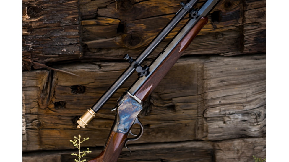 Hi-Lux Malcolm 6x Short Telescopic Rifle Scope, 18in, 3/4 Tube, Fine Cross Reticle with Micrometer Mount and Bases, Matte, Two-Tone Black/Brass, M634181B