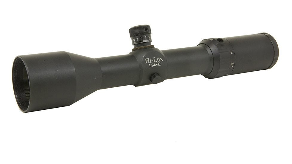 Hi-Lux Optics All Terrain ATR Professional 1.5-6x42mm Duplex Reticle 30mm Tube Rifle Scope, PR156X42