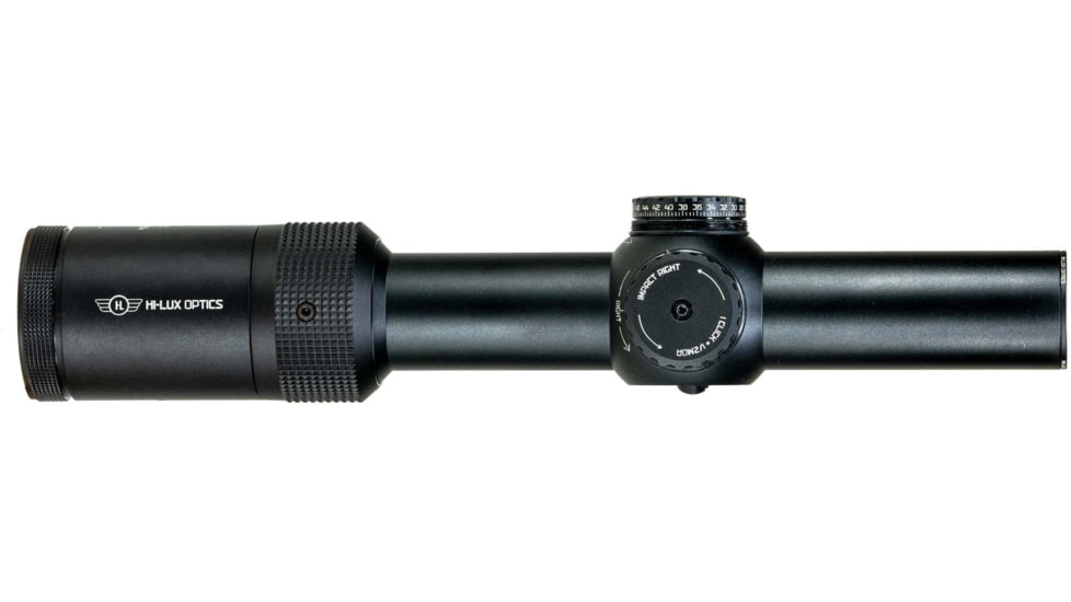 Hi-Lux Optics Close to Medium Range 1-8x24mm Rifle Scope, 30mm Tube, Second Focal Plane, True Daylight Bright Reticle, Matte Black, CMR18X24-R