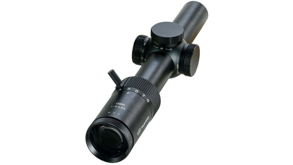 Hi-Lux Optics Close to Medium Range 1-8x24mm Rifle Scope, 30mm Tube, Second Focal Plane, True Daylight Bright Reticle, Matte Black, CMR18X24-R