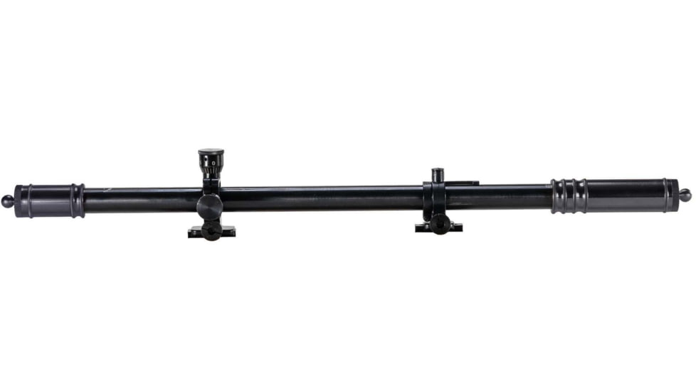 Hi-Lux Optics Malcolm 6X Short Rifle Telescope Adjustable Parallax, BPCR Mounts, Crescent Cuts, Matte Black, M634183P