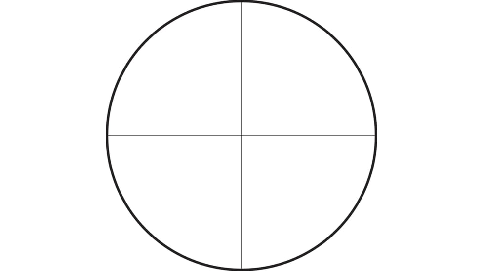 Hi-Lux Optics Malcolm 6x70mm Rifle Scopes, 3/4 in Tube, Second Focal Plane, Fine Cross Reticle, Matte Black, M634181G2