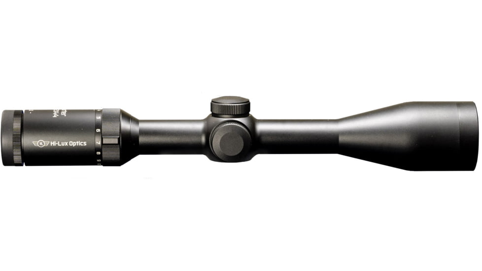 Hi-Lux Optics Sporter 3-12x44mm Rifle Scope, 1in Tube, Side Focus, 1/4 MOA Capped Turrets, Duplex Reticle, Matte Black, SPG312X44D