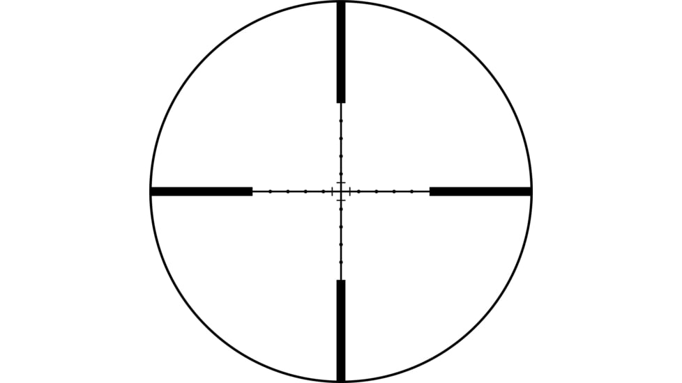 Hi-Lux Optics Sporter 3-12x44mm Rifle Scope, 1in Tube, Side Focus, 1/4 MOA Capped Turrets, Mil Dot Reticle, Matte Black, SPG312X44M