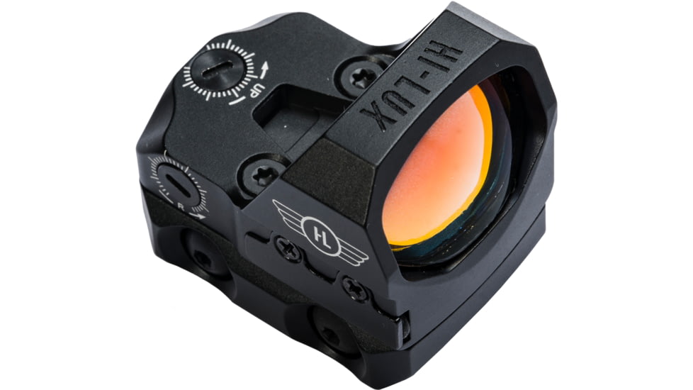Hi-Lux Optics Tac-Dot Open Reflex Red Dot Sight, 32 MOA Segmented Circle / 3 MOA Dot Reticle, Black, TD-3C