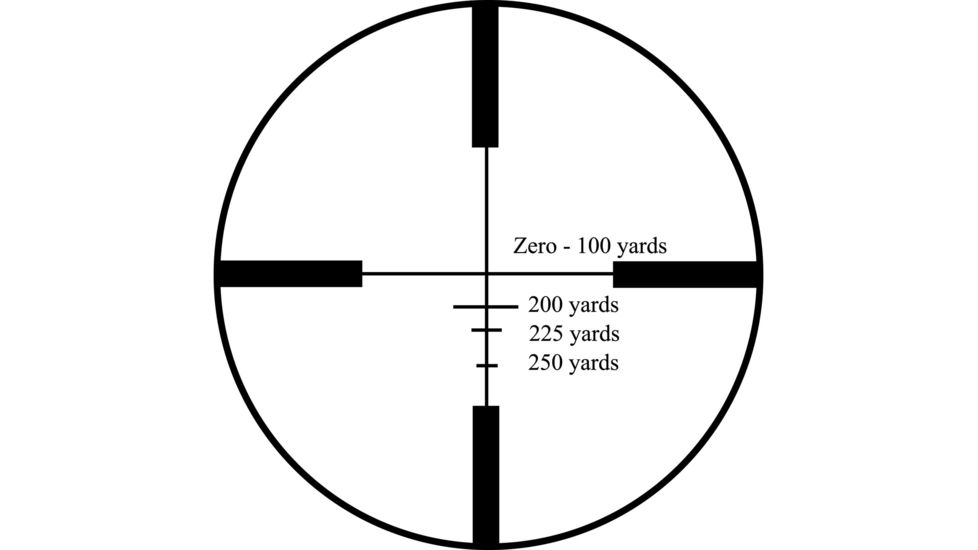 HI-LUX Toby Bridges 3-9X40 Muzzleloader Rifle Scope, Matte Black TB-ML39X40