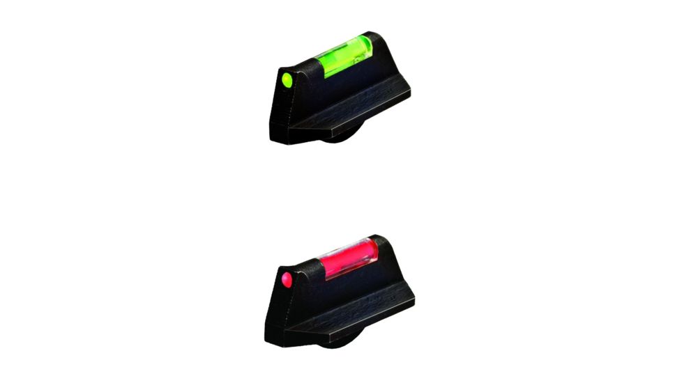HiViz 4in Illuminated RedHawk Overmold Fiber Optic Front Sight, Green, Red