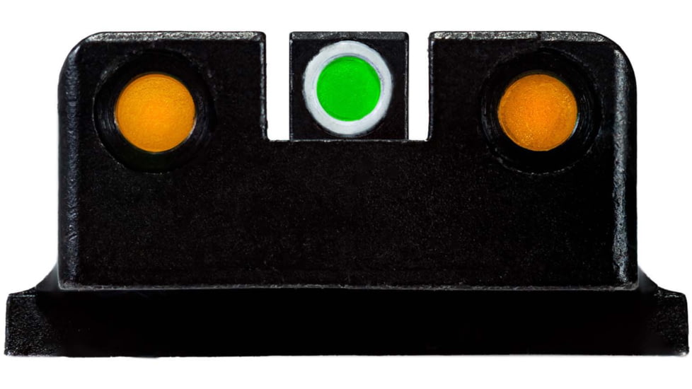 HiViz LiteWave H3 Tritium/Litepipe Pistol Night Sight Set - Fits Smith &amp; Wesson M&amp;P 380 Shield EZ/ M&amp;P 9 Shield EZ