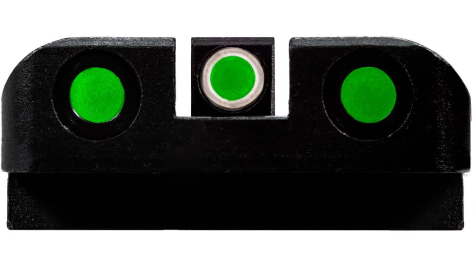 HiViz LiteWave H3 Tritium/Litepipe Pistol Night Sight Set for Glock Gen 1-5 in .45 ACP, .45 GAP, and 10mm