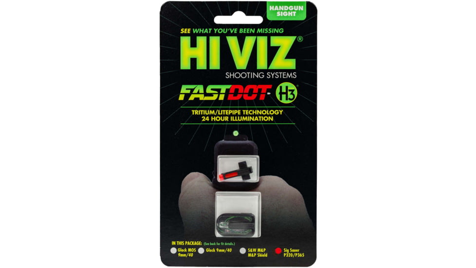 HiViz Fastdot H3 Sig P320 9 mm w/Fixed Sights Only Sight