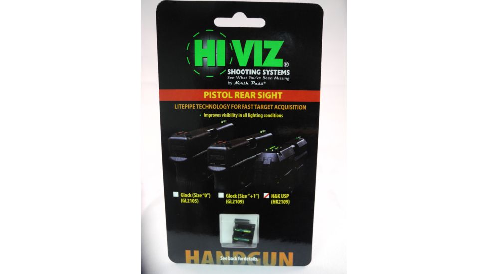 Hiviz HK2109-G, H&amp;K Rear Sight Green HK2109-G