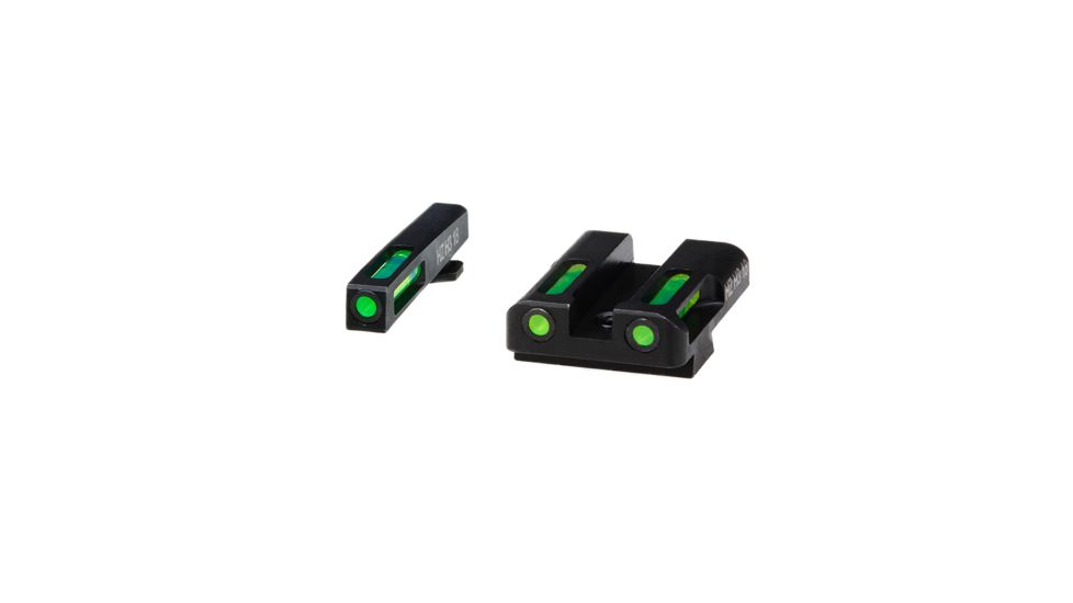 HiViz Litewave H3 Tritium/Litepipe Sight Set, Glock 9mm/40 S&amp;W GLN325