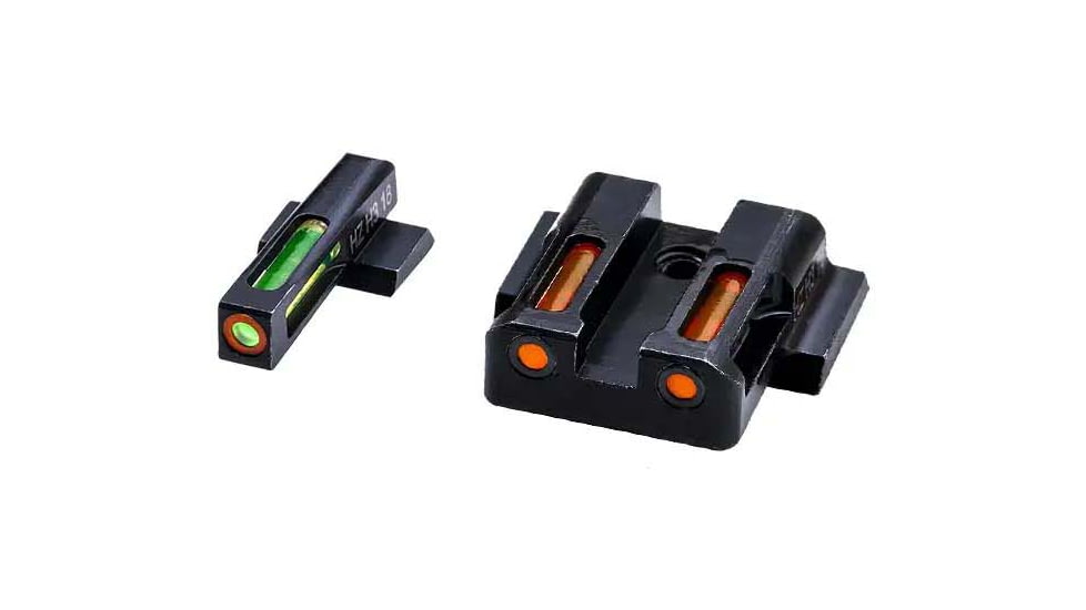HiViz LiteWave H3 Tritium/Litepipe Pistol Night Sight Set - Fits All S&amp;W M&amp;P Full Size &amp; Compact In All Calibers, Except M&amp;P CORE/ 22/ Long Slide