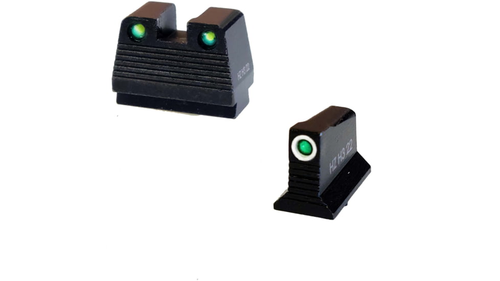 HiViz Glock Co-Witness Tritium Sight Set, Glock MOS, 9mm/40 S&amp;W, 357 SIG, GMNG21-2