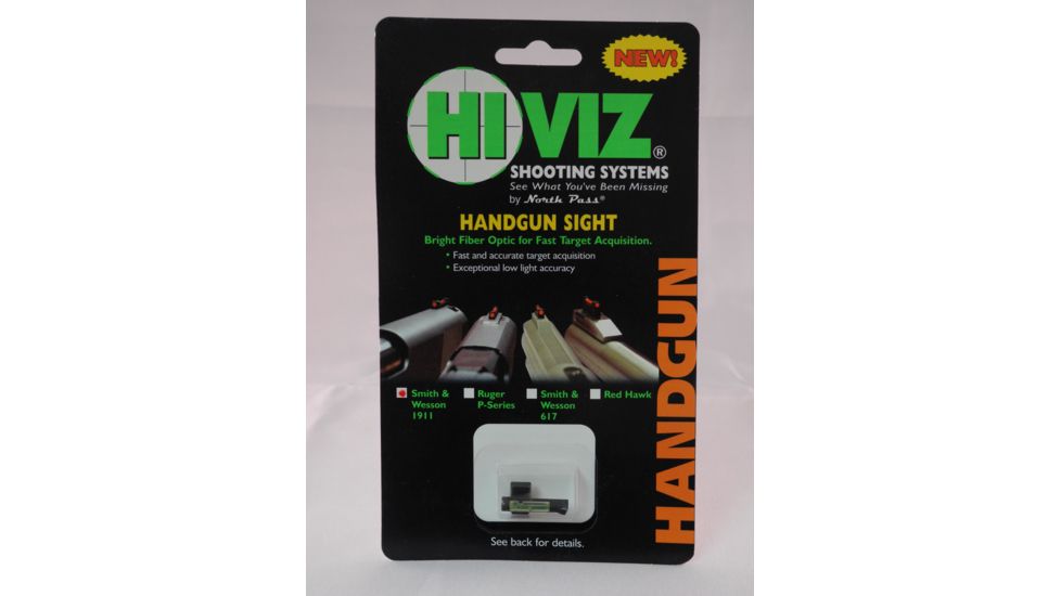 Hiviz SW1911-G,  S&amp;W 1911 Overmolded Front Sight-Green SW1911-G