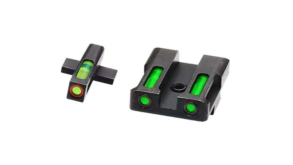 HiViz LiteWave H3 Tritium/Litepipe Pistol Night Sight Set - Fits All Springfield Armory XD, XDS, XDE, XD-M, Except XD 5.25