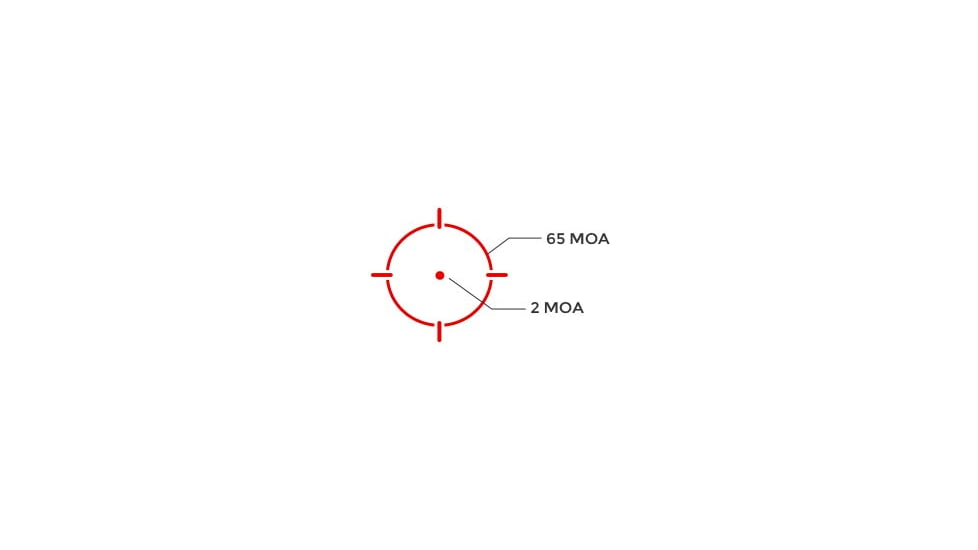 Holosun Advanced Enclosed Micro Reflex Red Dot Sight, 1x 1.1 x 0.87 in, 2 MOA Red Dot Reticle, Black Anodized, AEMS-211301