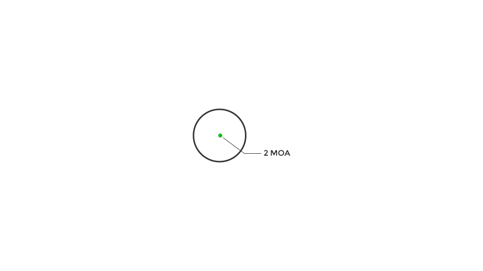 Holosun AEMS Core Red Dot Sight, 2 MOA Green Dot Reticle, MAO, Black, AEMS-CORE-120101