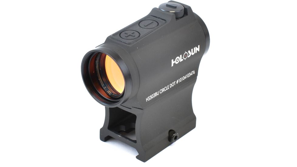 Holosun Circle Micro Red Dot Sight, 2 MOA Dot, 65 MOA Circle, Black, HS503BU