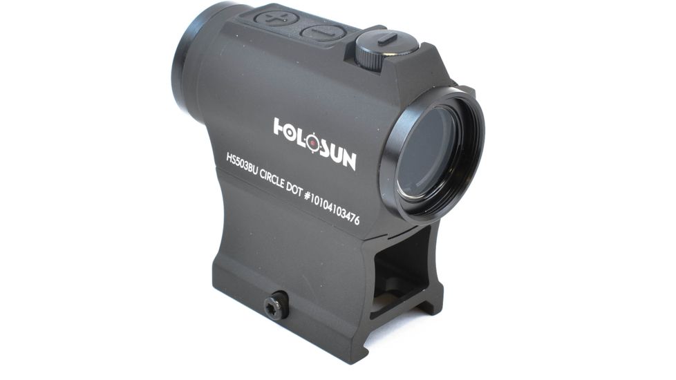 Holosun Circle Micro Red Dot Sight, 2 MOA Dot, 65 MOA Circle, Black, HS503BU