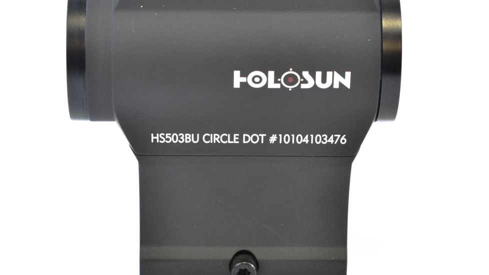 Holosun Circle Micro Red Dot Sight, 2 MOA Dot, 65 MOA Circle, Black, HS503BU