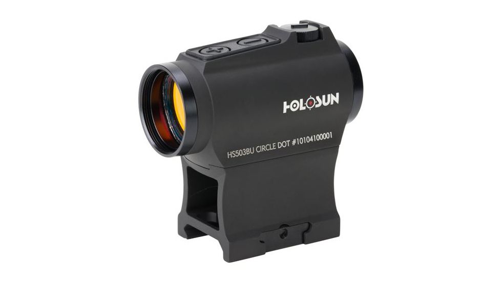 Holosun Circle Micro Red Dot Sight, 2 MOA Dot, 65 MOA Circle, Black, HS503BU
