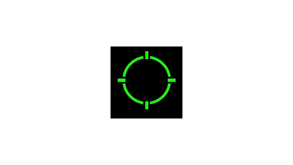 Holosun Elite 65 MOA Circle / 2 MOA Dot Reticle Green LED Dot Sight, Black, HE515GM-GR Elite