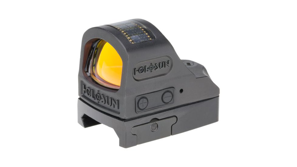 Holosun HE508T Elite Series Micro Red Dot Sight, 1x, 2 MOA Dot/32 MOA Ring, CR2032 Battery, Black, HE508T-RD