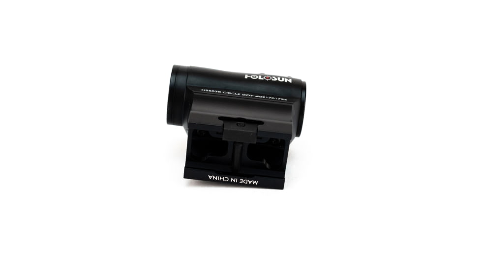 Holosun HS503R Classic Series Red Dot Sight, 1x, 2 MOA Dot/65 MOA Ring, CR2032 Battery, Black, HS503R