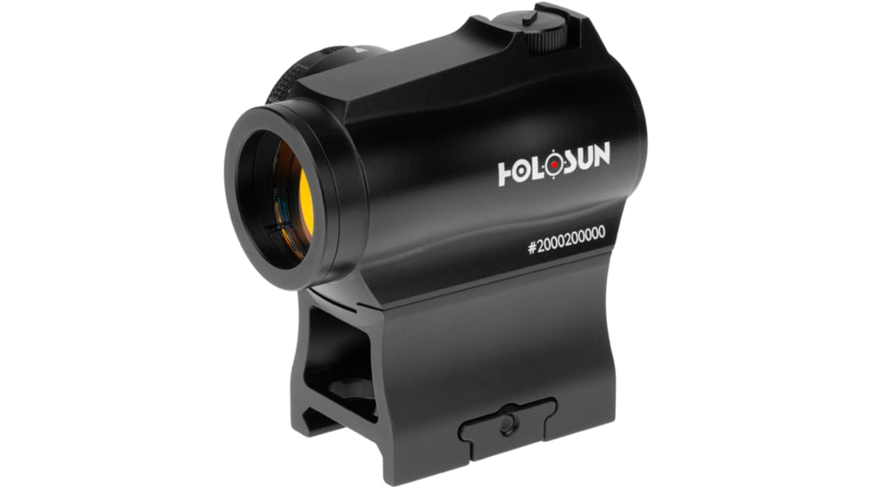 Holosun HS503R Classic Series Red Dot Sight, 1x, 2 MOA Dot/65 MOA Ring, CR2032 Battery, Black, HS503R