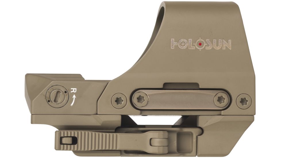 Holosun HS510C 1x Open Reflex Sight, Red 2 MOA dot 65 MOA Circle Reticle, Flat Dark Earth, HS510C-FDE-R