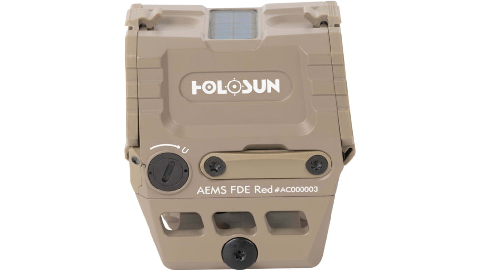 Holosun OPMOD AEMS Red Dot Sight, Red MRS, 2 MOA Dot, Flat Dark Earth, AEMS 211311
