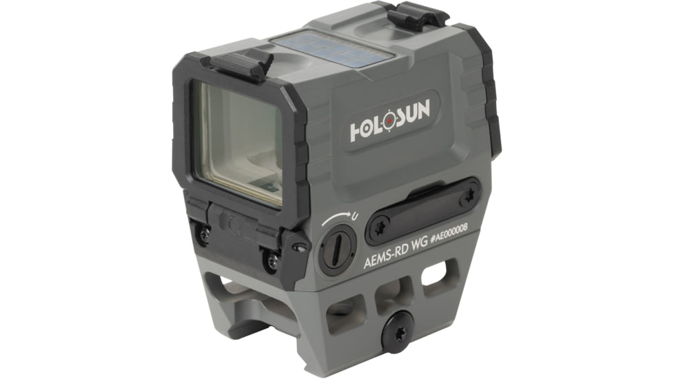 Holosun OPMOD AEMS Reflex Red Dot Sight, Red 2 MOA Dot and 65MOA Circle, Wolf Gray, AEMS-RD WG