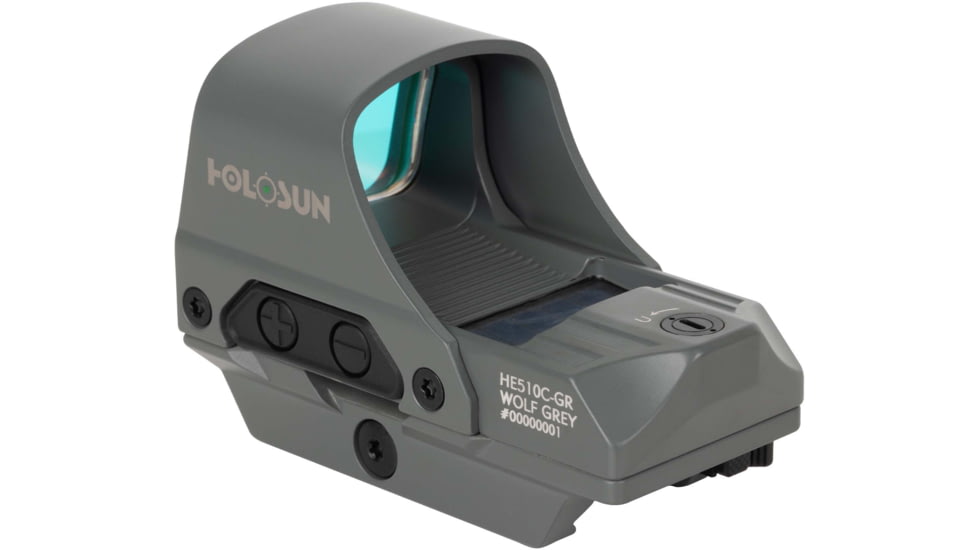 Holosun OPMOD HS510C Red Dot Sight, Green MRS, 2 MOA Dot, Wolf Grey, HE510C-GR-GY