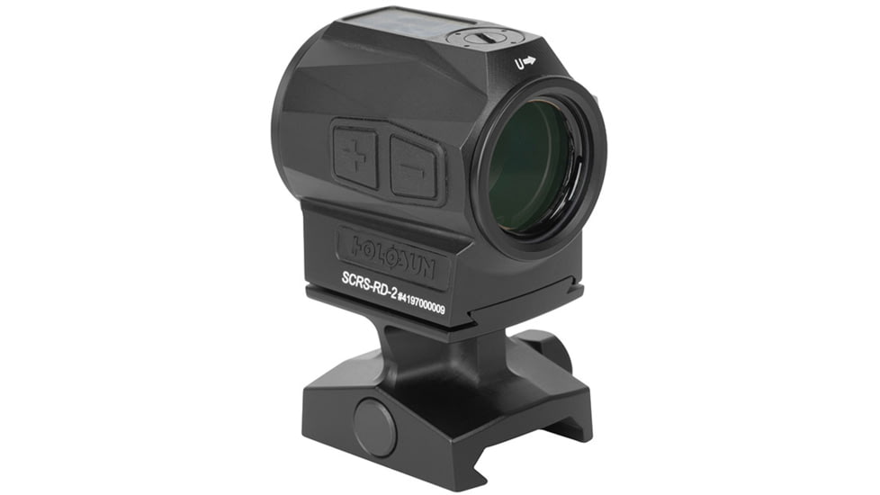 Holosun SCRS Solar Charging Rifle Sight, 2 MOA Dot Red Reticle, Black, SCRS-RD-2