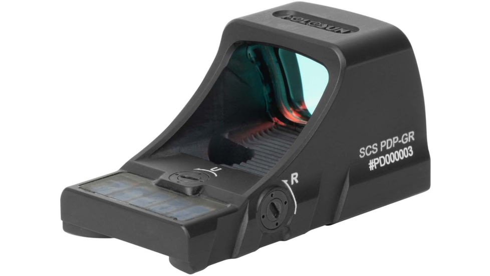 Holosun SCS Solar Charging Sight for Walther PDP 2.0, 2 MOA Dot/32 MOA Circle Green Reticles, Black, SCS-PDP-GR