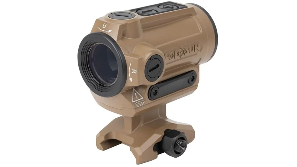 Holosun Technologies ARO, Red Dot, 2 MOA Dot, Fits 1913 Picatinny Rail, 1.63" Lower 1/3 Co-Witness Mount, Flat Dark Earth, ARO-RD2-FDE
